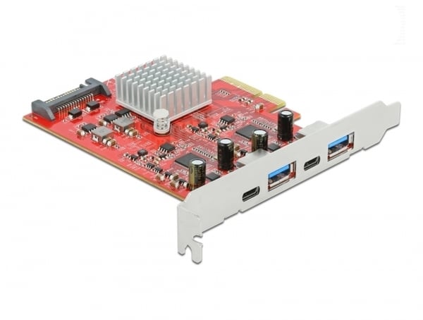 Miniatyrbild 1 av 3: DeLOCK 89041 nätverkskort/adapters Intern USB 3.2 Gen 2 (3.1 Gen 2)