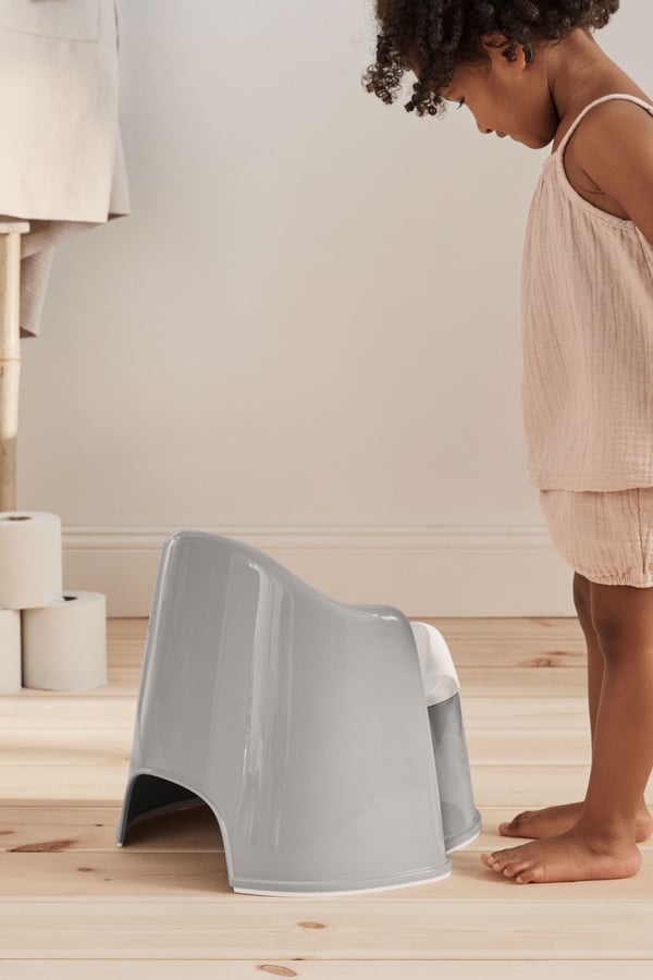 BabyBjorn Potty Chair pottor Polypropylen (PP), Termoplastisk elastomer (TPE) Grå, Vit