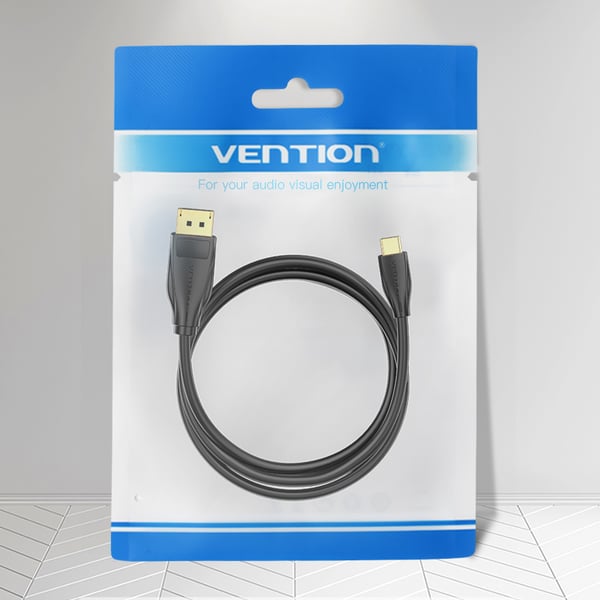 Pikkukuva 2 / 5: Vention CGYBG videokaapeli-adapteri 1,5 m USB Type-C DisplayPort Musta