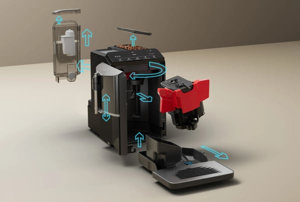 Siemens EQ.300 TF301E19 kahvinkeitin Täysautomaattinen Espressokone 1,4 L
