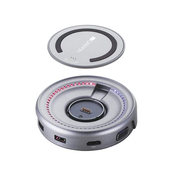 Miniatyrbillede 6 af 8: Canyon CNS-TDS07DG dockingstation USB 3.2 Gen 1 (3.1 Gen 1) Type-C Grå