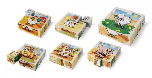 Miniatyrbillede 1 af 12: Eichhorn Picture Cube Farm Dyr