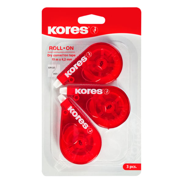 Miniatyrbillede 4 af 5: Kores 84723 korrektionsbånd 15 m Rød 1 stk