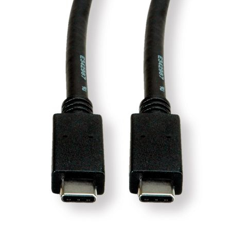 Miniatyrbillede 5 af 5: Secomp 11.44.9052 USB-kabel USB 3.2 Gen 2 (3.1 Gen 2) 0,5 m USB C 10 Gbit/sek. 100 W Sort