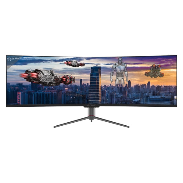Miniatyrbillede 1 af 10: LC-Power LC-M49-DQHD-120-C-Q computerskærm 124,5 cm (49") 5120 x 1440 pixel UltraWide Quad HD QLED Sort