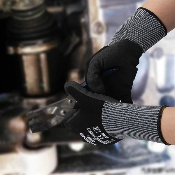 Miniatyrbillede 4 af 5: Wonder Grip WG-510 Værkstedshandsker Sort Nitrilskum, Nylon, Elastan 1 stk