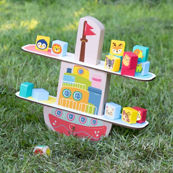 SES Creative Wooden balance boat Tasapainopeli