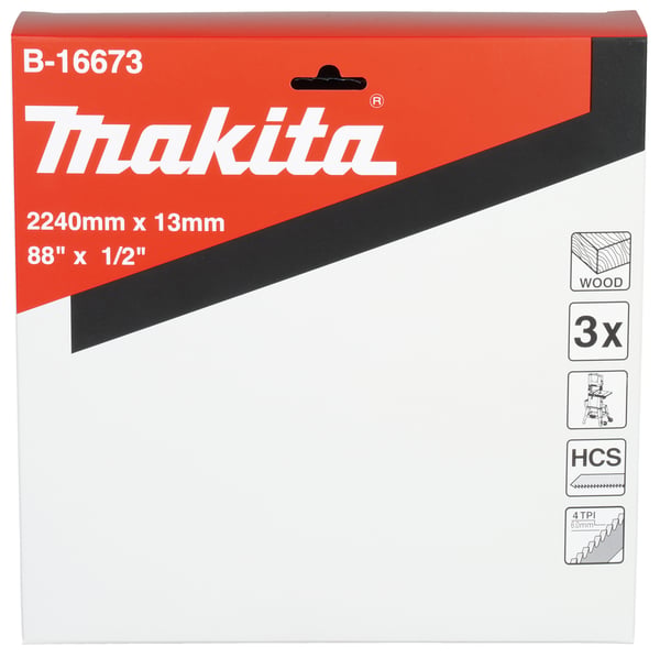 Makita B-16673 vannesahanterä 4 2240 mm 3 kpl