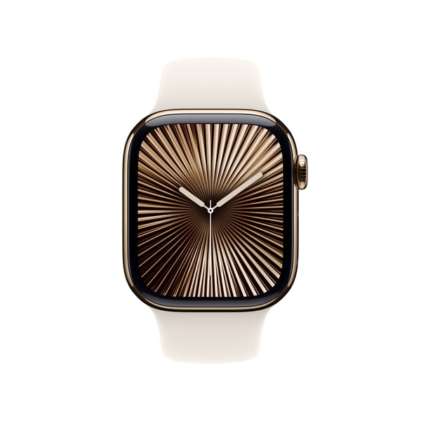 Miniatyrbillede 2 af 3: Apple Watch Series 10 OLED 42 mm Digital 374 x 446 pixel Berøringsskærm 4G Guld Wi-Fi GPS (satellit)