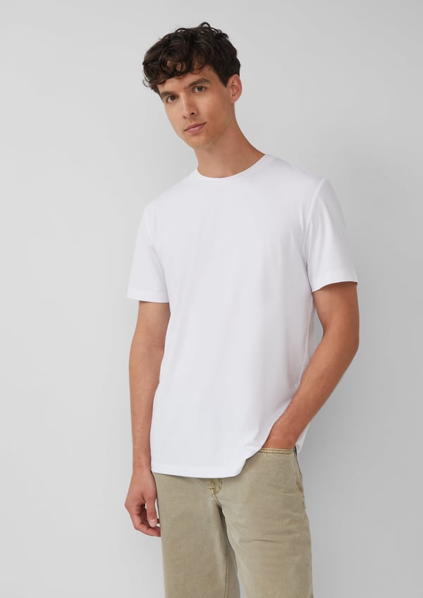Miniatyrbillede 6 af 7: s.Oliver 2175058.0100.3XL skjorte & top T-shirt Crew neck Kort ærme Bomuld, Elastin, Polyester
