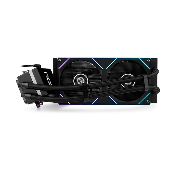 Miniatyrbillede 7 af 7: NOX Hummer M-240 LCD Black Processor Alt-i-en væskekøler 12 cm Sort 1 stk