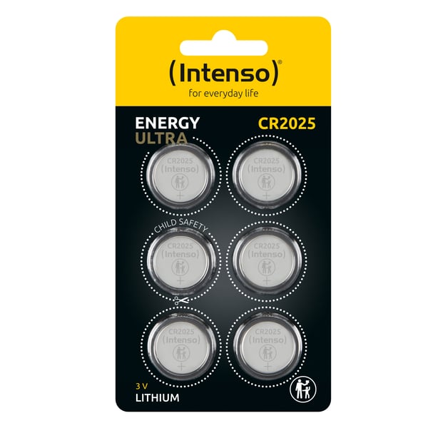 Intenso CR 2025 Energy 6er Blister - CR2025 - 160 mAh Kertakäyttöinen akku Lithium-Manganese Dioxide (LiMnO2)