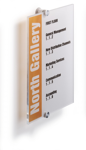 Miniatyrbillede 1 af 3: Durable Crystal Sign A4 Transparent
