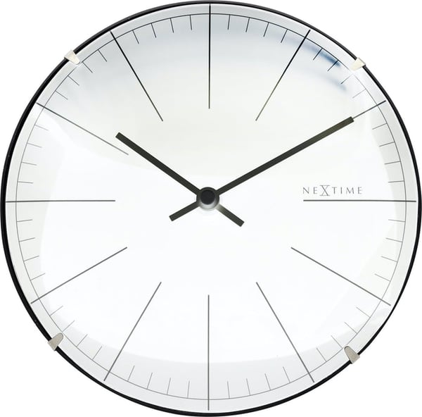 Miniatyrbillede 1 af 8: NeXtime 3506WI Væg- og bordur Kvartsur Rund Hvid