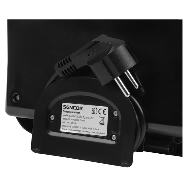 Miniatyrbillede 7 af 7: Sencor SSM 4220SS sandwichtoaster 700 W Rustfrit stål