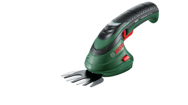 Miniatyrbild 1 av 6: Bosch Isio batteridrivna trädgårdssaxar 8 cm 3,6 V Svart, Grön
