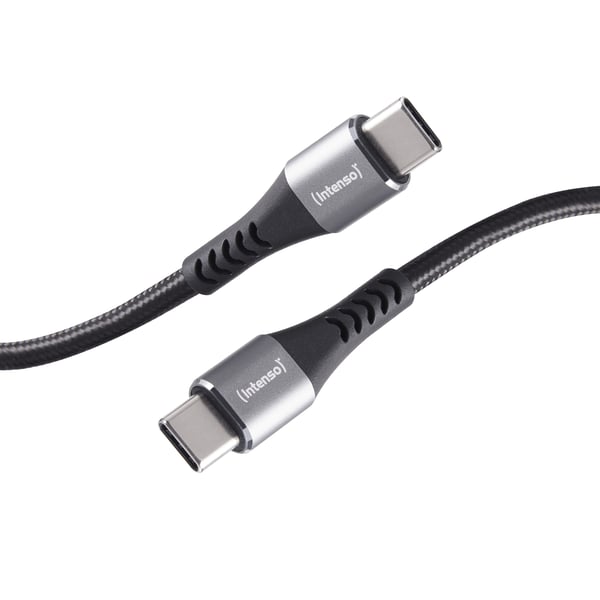 Miniatyrbillede 1 af 5: Intenso CHARGING / DATA CABLE C240C / 2 METER / ZWART USB-kabel 2 m USB C 240 W Sort