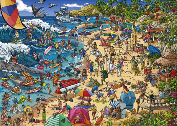 Miniatyrbillede 2 af 2: Heye Puzzle 29922 puslespil 1000 stk Kunst