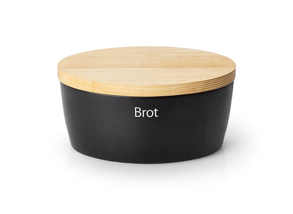 Continenta 3731 brødkasse Oval Sort