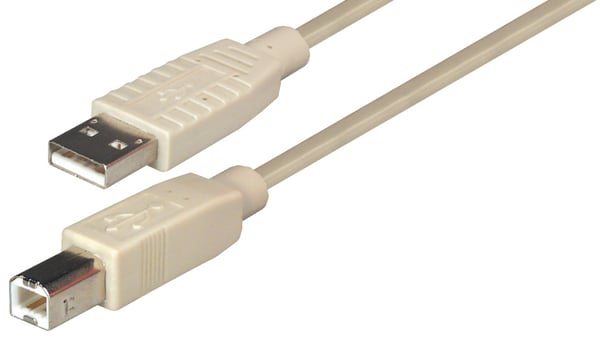 Transmedia C 142 H USB-kabel 1,8 m USB A USB B Beige