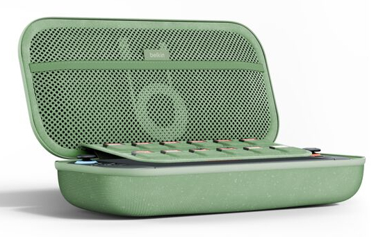 Miniatyrbillede 8 af 14: Belkin ENA001hqSE-V2 Rejsetaske Nintendo Maske, Polyester, Fløjl Grøn