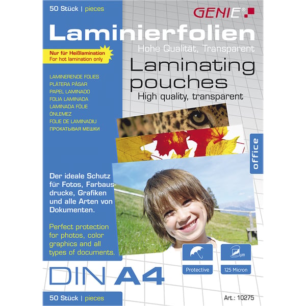 Genie 10275 lamineringspåsar 50 styck Genie 10275 lamineringspåsar 50 styck