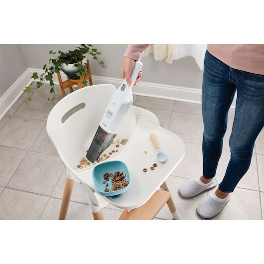 Black & Decker HLVC315J11-QW handdammsugare Svart, Vit Utan påse