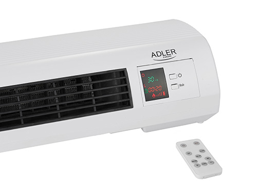 Adler AD 7714 varmeapparat Indendørs Sort, Hvid 2200 W Blæser med elektrisk områdevarmer