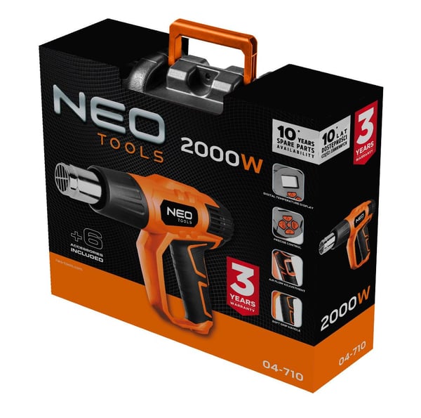 Miniatyrbild 3 av 7: NEO tools 04-710 värmepistol