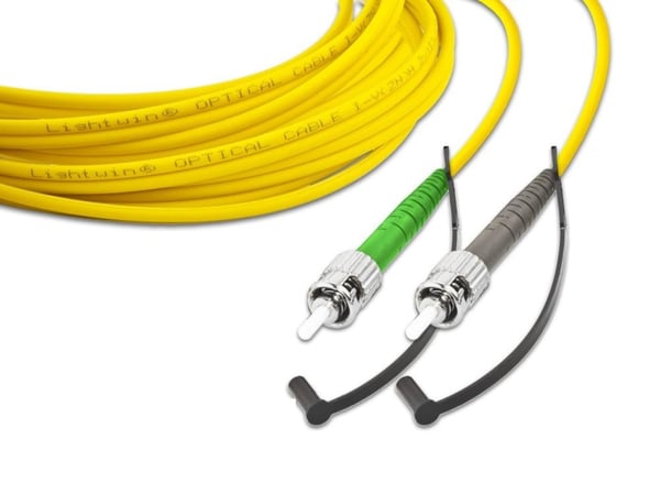 Miniatyrbild 1 av 2: Lightwin LSP-09 ST-ST 1.0 InfiniBand och fiberoptisk kabel 1 m FTTH Gul