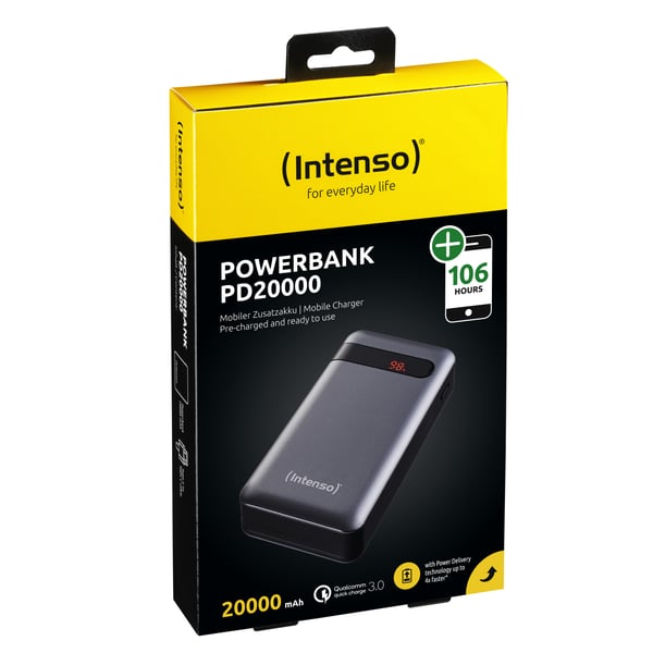 Miniatyrbillede 8 af 8: Intenso PD20000 Power Delivery Lithium polymer (LiPo) 20000 mAh Anthracit