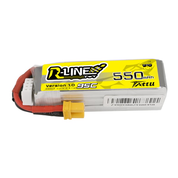 Miniatyrbillede 1 af 4: Tattu TAA5503S95XT3 genopladeligt batteri Lithium polymer (LiPo) 550 mAh 11,1 V