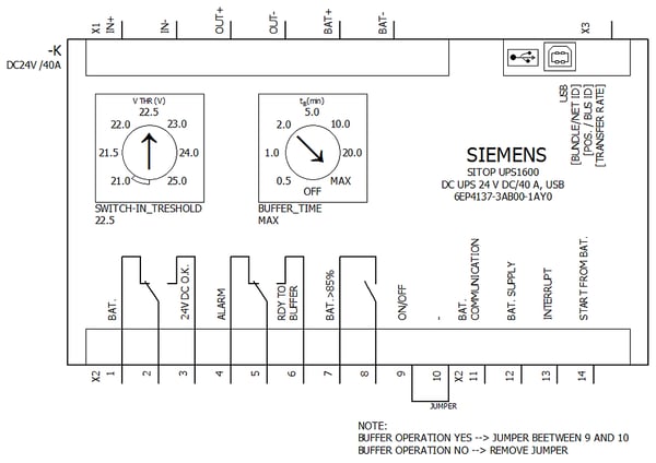 Siemens 6EP4137-3AB00-1AY0 strömskydd (UPS)