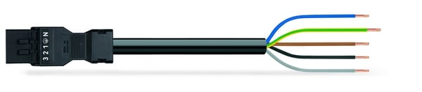 Wago 891-8995/206-301 signalkabel 3 m Sort
