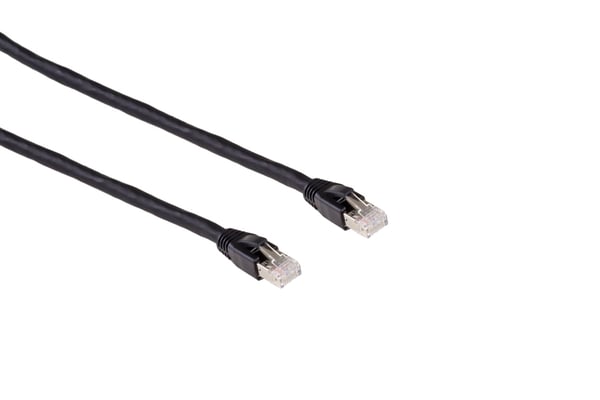 Miniatyrbillede 1 af 2: Mercodan PRO HDbaseT 20,0m, KAT7 S/FTP Patchkabel,, sort, LSZH Halogenfri, AWG23 Solid netværkskabel 20 m Cat7 S/FTP (S-STP) Rund
