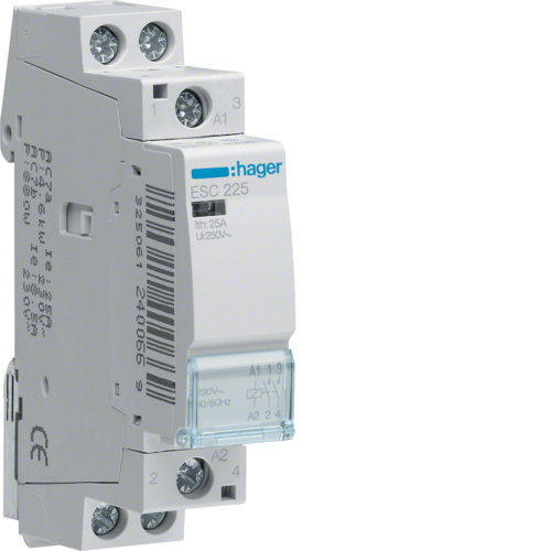 Hager SCHÜTZ 25A, 2S, 230V / HAGER ESC225