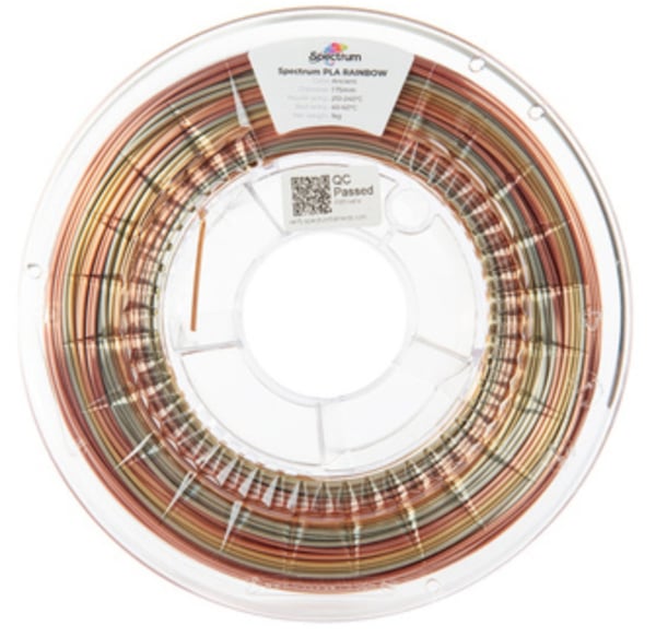 Spectrum Filaments 81021 Material för 3D-utskrifter Polylaktidsyra (PLA), Siden Multifärg 1 kg