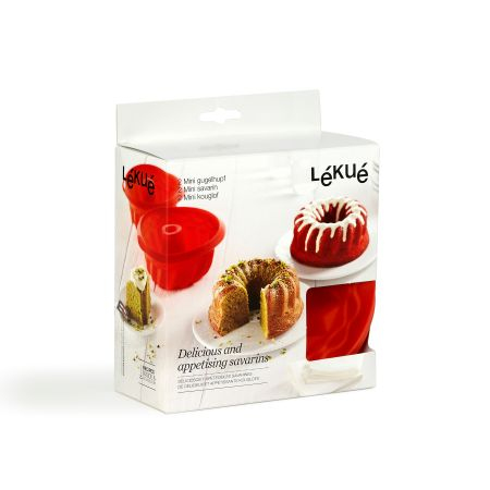 Miniatyrbillede 7 af 9: Lékué 880803 bageform Savarin form 2 stk