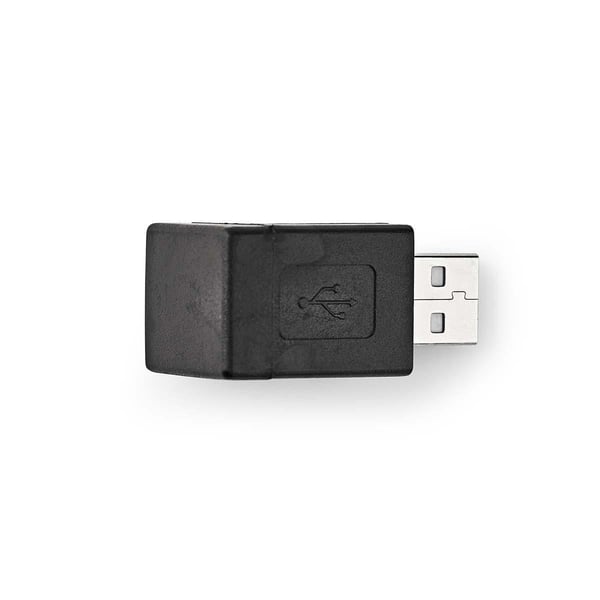 Nedis CCGB60940BK kaapelin sukupuolenvaihtaja USB-A Musta