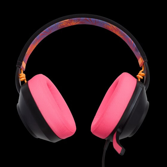 PowerA CPHS0626 hovedtelefoner/headset Ledningsført Spil Sort, Lyserød