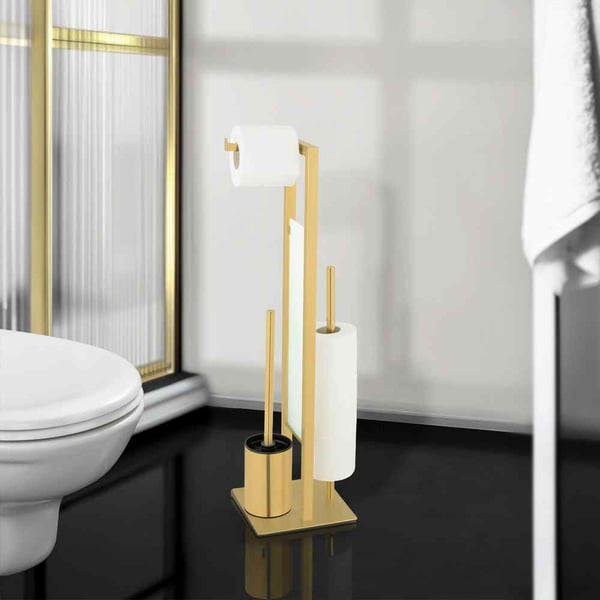 WENKO 26034100 toiletbørste & holder