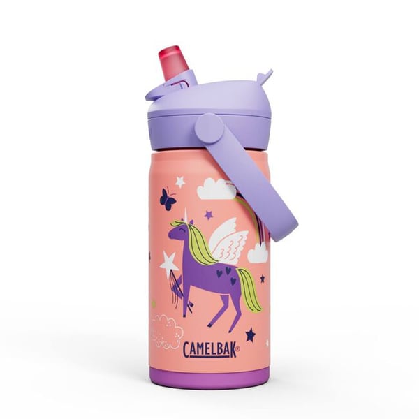 CamelBak Thrive Flip Straw Kids Daglig användning 400 ml Rostfritt stål Ljusrosa, Violett
