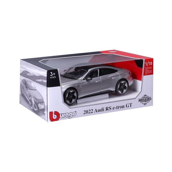 BBURAGO Audi RS e-tron GT 22 1:18 Kaupunkiautomalli Esikoottu