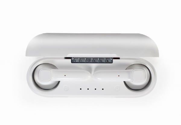 Gembird TWS-VIE-GW kuulokkeet ja kuulokemikrofoni Langaton In-ear Puhelut/Musiikki USB Type-C Bluetooth Valkoinen