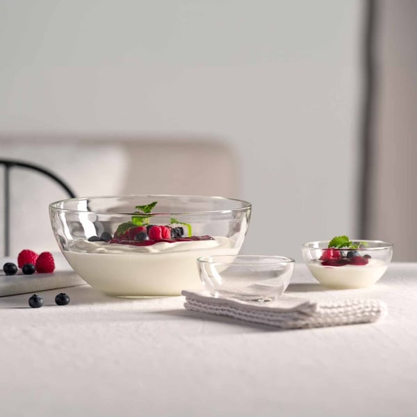 Miniatyrbillede 4 af 4: LEONARDO CUCINA Skålsæt Rund Glas Transparent 5 stk