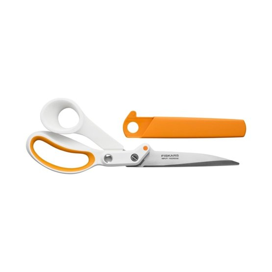 Miniatyrbillede 3 af 7: Fiskars 1070082 saks til kontorartikel Kunst & Håndværk sakse Figur beskæring + lige beskæring Orange, Hvid