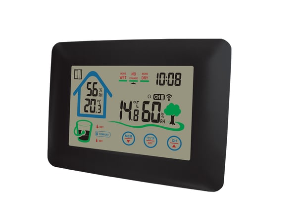 Miniatyrbild 4 av 6: Denver WS-520 digital väderstation Svart Batteri
