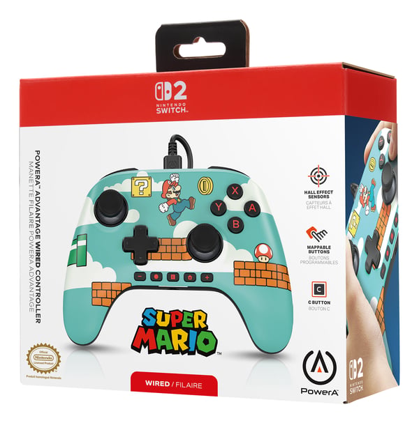 PowerA Advantage Multifärg USB Spelplatta Analog / Digital Nintendo Switch 2