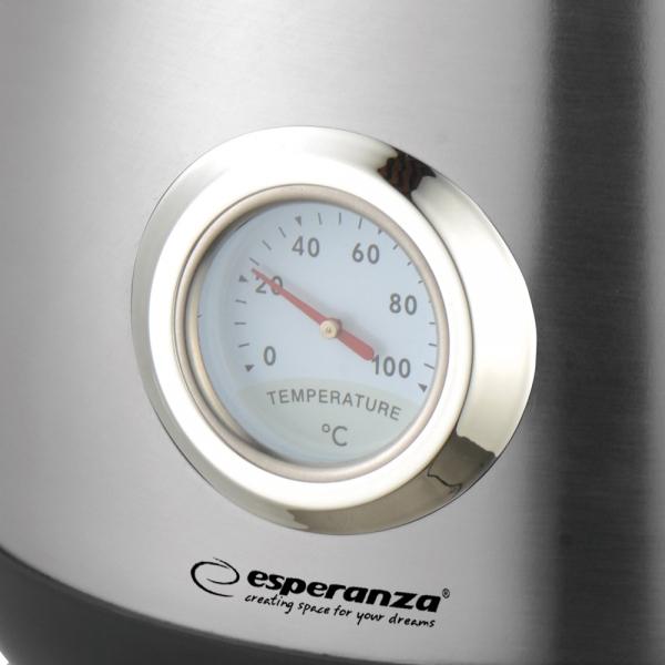 Esperanza EKK029 elkedel 1,7 L 2200 W Sort, Stål