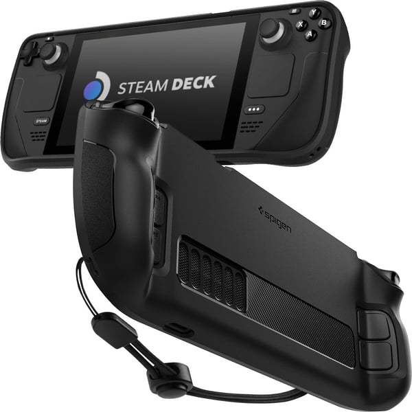 Spigen Rugged Armor Cover Damp Termoplastisk polyurethan (TPU) Sort